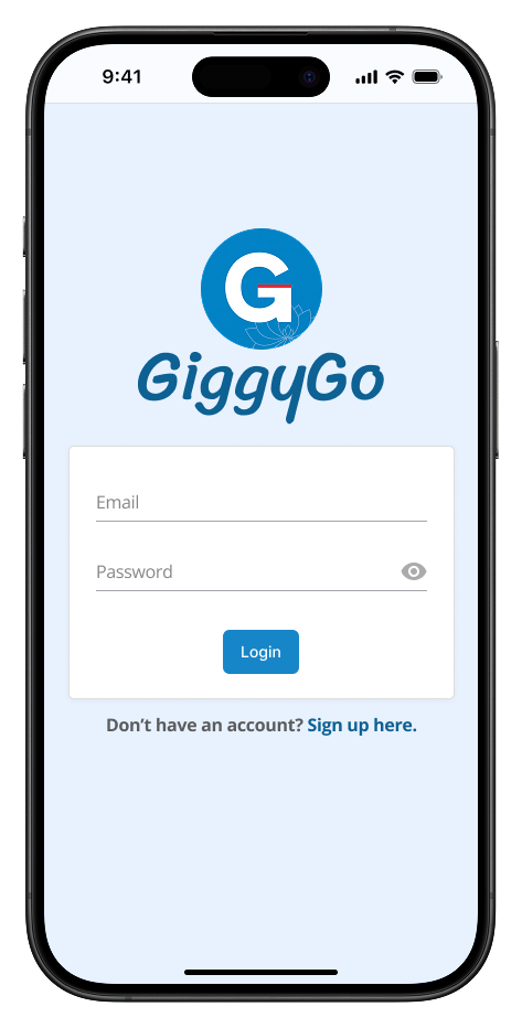 អេក្រង់ចូលប្រើ GiggyGo™